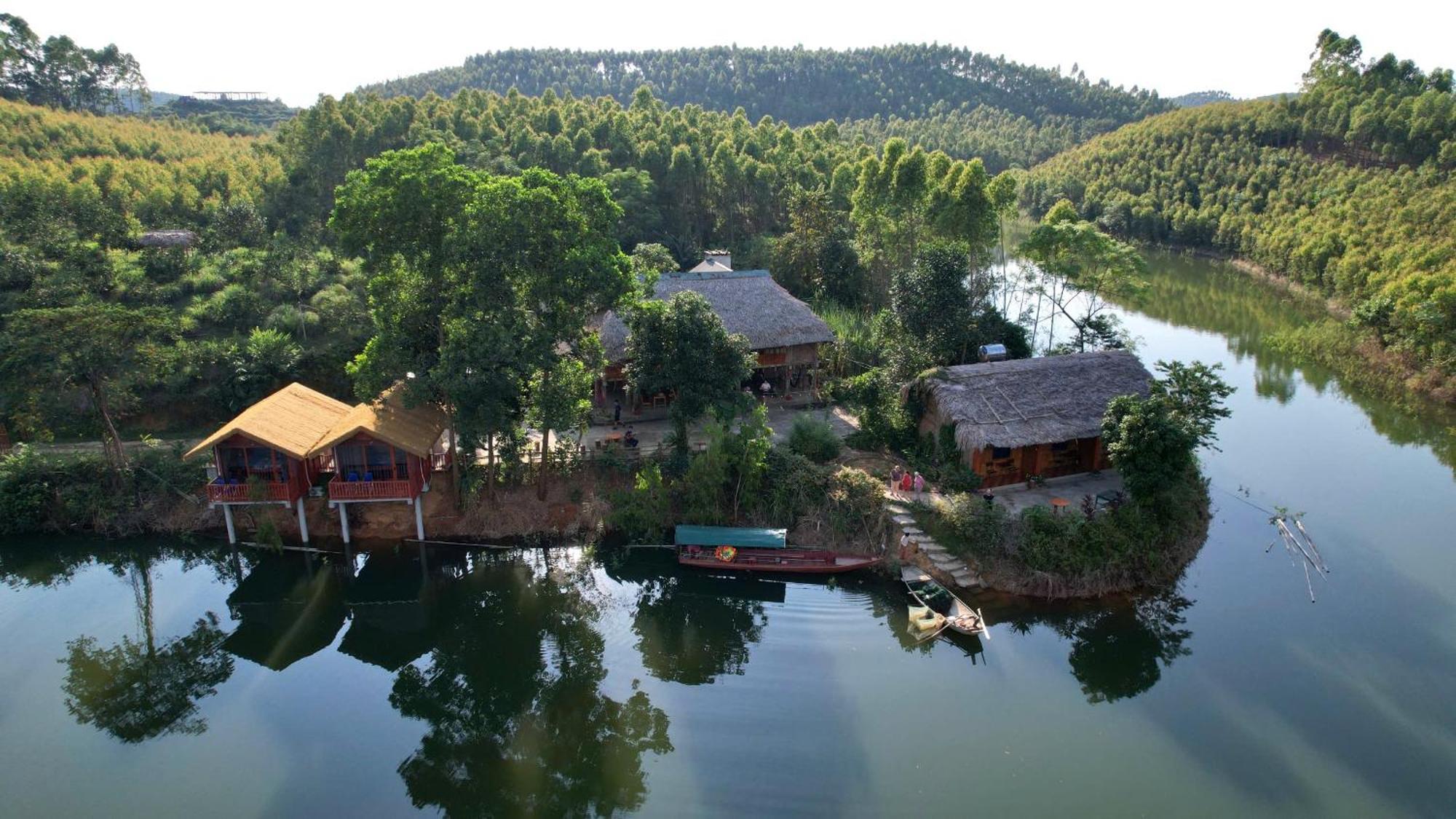 Giangtien Homestay-Vulinh Farmstay-Bungalow Yen Binh Bagian luar foto
